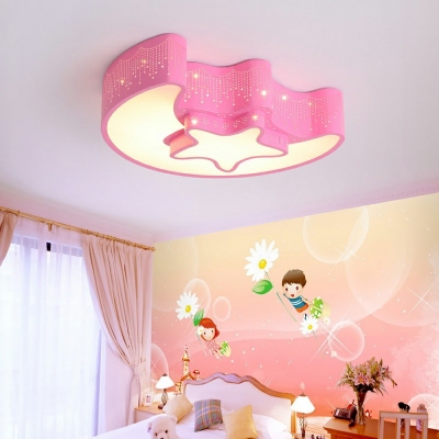 Flush Mount Light Children's Room Style Acrylic Ceiling Mount Light for Living Room