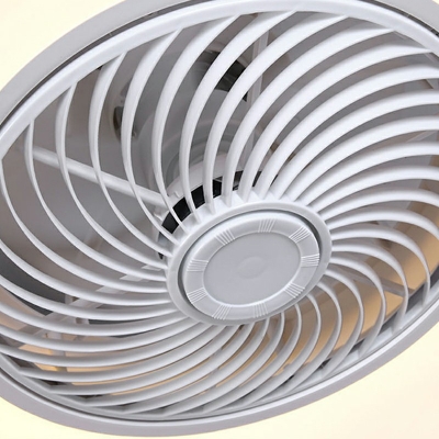 Modern Geometric Ceiling Fan Light 1-Light Metal LED Ceiling Fan for Living Room