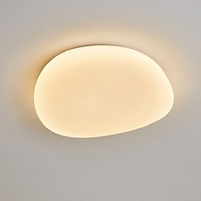 Modern Style Flush Mount Light Acrylic 1 Light Ceiling Light in White