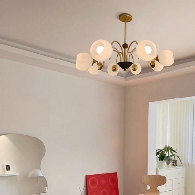 Traditional Hanging Ceiling Lights Fbric Multi Pendant Light for Living Room