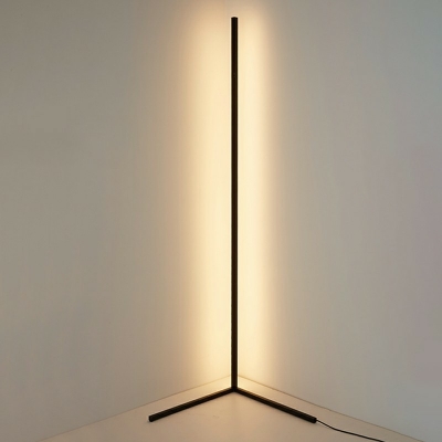 1 Light Standard Lamps Linear Shade Modern Style Acrylic Floor Lamp for Living Room