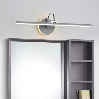 Contemporary Vanity Light Fixture Ambient Lighting Metal LED Light For Bathroom