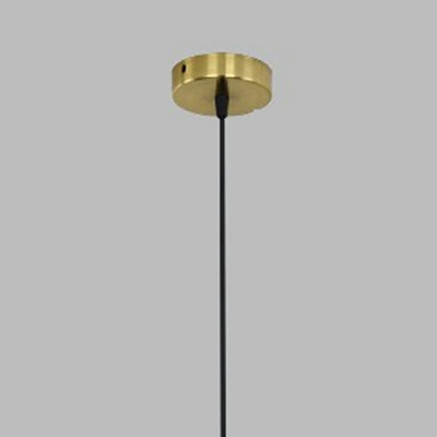 Geometric Pendant Lighting Contemporary Metal 1-Light Pendant Light in Gold