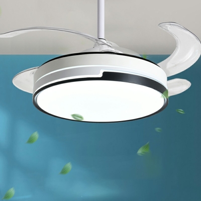 Minimalism Fan Ceiling Pendant Light Nordic Style Modern Suspension Light for Living Room