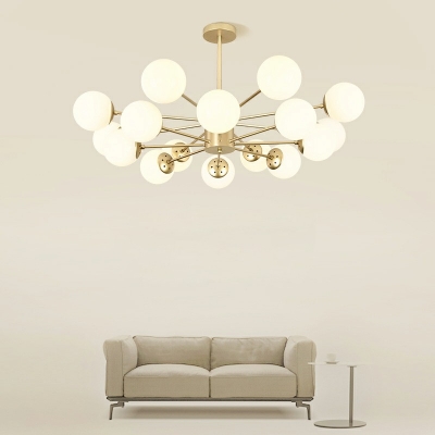 Modern Sphere Chandelier Lights Glass Chandelier Light Fixture for Living Room