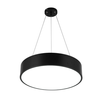 1-Light Pendant Lighting Contemporary Style Round Shape Metal Hanging Light Fixtures