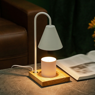 1-Light Table Light Contemporary Style Cone Shape Metal Nightstand Lamps (without Aromatherapy Candles)