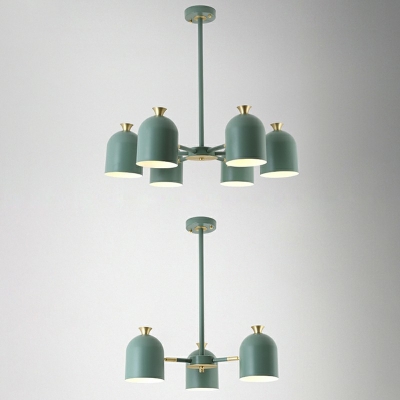 Drum Metal Chandelier Pendant Light Modern Hanging Lamps for Living Room