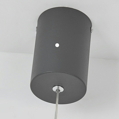 Metal Sphere Pendant Lighting Modern Style 1 Light Down Lighting in Black