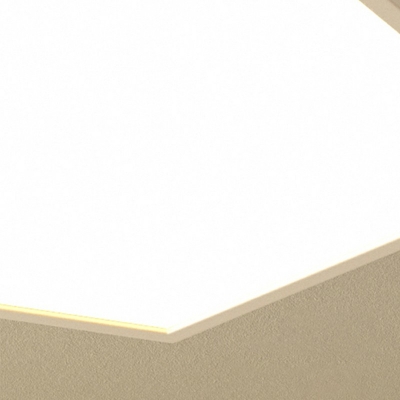 Modern Geometric Shape Flush Mount Light with Acrylic Shade LED Ceiling Light