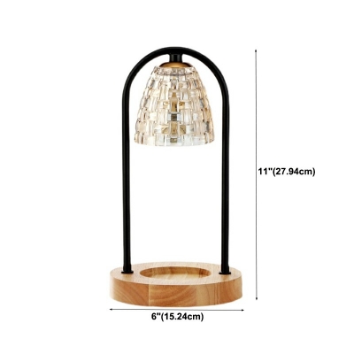 Modern Glass Night Table Lamps 1 Head Table Light for Bedroom (Without Aromatherapy Candles)