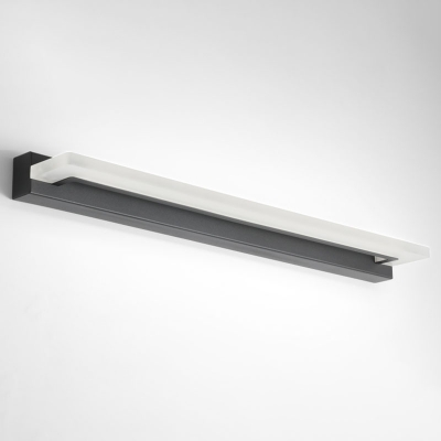 Modern Linear Vanity Light Fixtures Metal and Acrylic Led Vanity Light Strip