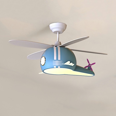 Plane Fan Hanging Ceiling Lights Modern Kid's Room Pendant Lighting