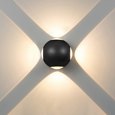 Aluminum Globe Wall Lighting Ideas LED Contemporary Sconce Lights