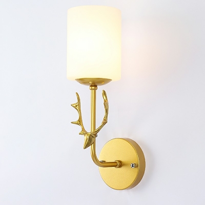 Contemporary Style Glass Wall Sconce Lighting Globe Wall Mounted Light for Bedroom
