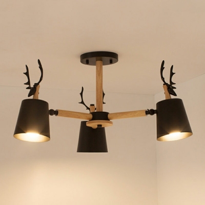 Drum Chandelier Pendant Light Nordic Style Macaron Hanging Ceiling Light for Living Room