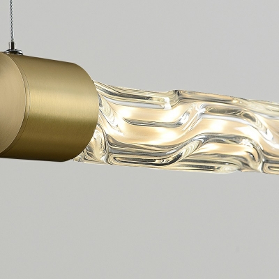 Modern LED Island Pendant Light Cylinder Shape Dining Room Hanging Light