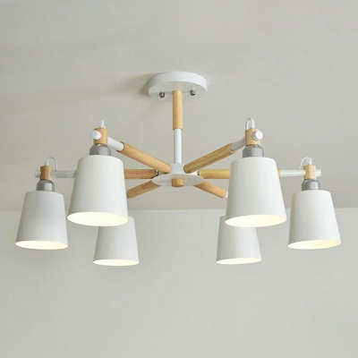 Nordic Style Pendant Lighting Fixture Modern Macaron Chandelier Lamp for Living Room