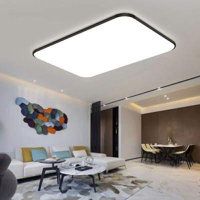 Simple LED Mount Ceiling Lights Geometric Close to Ceiling Lighting for Living Room