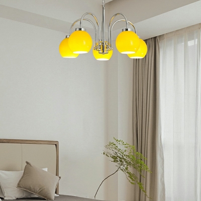 Sphere Chandelier Lights Contemporary Glass Chandelier Lighting for Dining Room