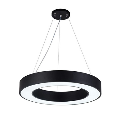 1-Light Pendant Lighting Modernism Style Round Shape Metal Hanging Ceiling Light
