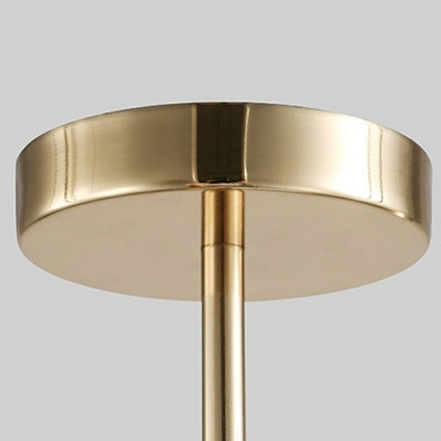 2-Light Hanging Lamp Ultra-Modern Style Globe Shape Glass Ceiling Pendant Light