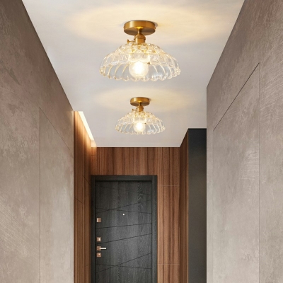 Brass Flush Mount Ceiling Light Fixtures with Glass Shade Flush Ceiling Lights