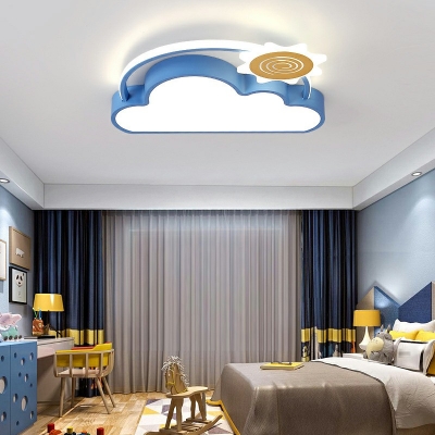 Flush Light Children's Room Style Acrylic Flush Light Fixtures for Living Room