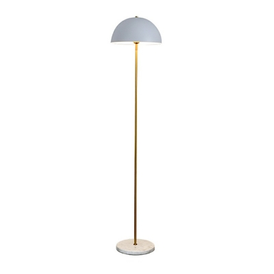 Hemisphere Floor Lighting Minimalist Iron 1-Light Living Room Reading Floor Lamp