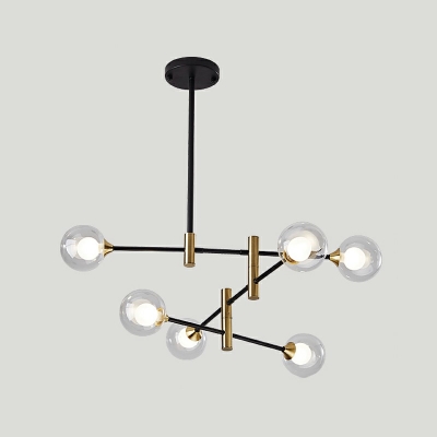 Linear Hanging Pendant Lights Modern Minimalism Chandelier Lamp for Bedroom
