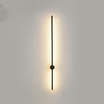 Minimalism Linear LED Wall Mounted Light Fixture Modern Flush Wall Sconce for Bedroom