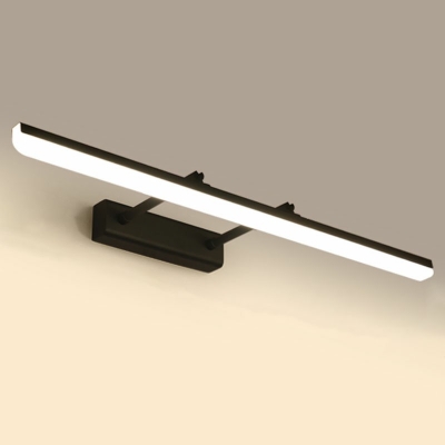 Modern Linear Wall Sconce Lights Adjustable Metal 1-Light Sconce Lights