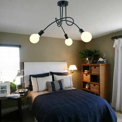 Modern Metal Chandelier Light Fixtures Minimalist Pendant Lighting Fixtures for Bedroom