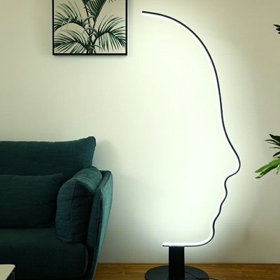 Modern Style Floor Lamp Linear Shade Acrylic Standard Lamp for Living Room