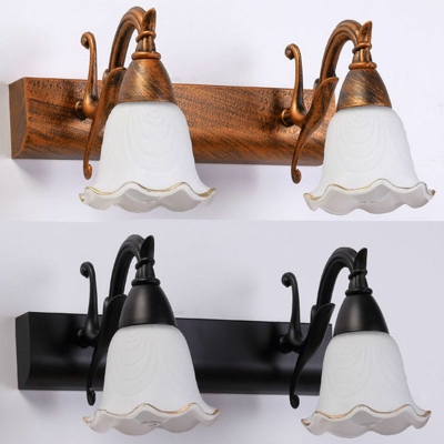 Vanity Lighting Traditional Style Glass Vanity Wall Sconce for Bathroom