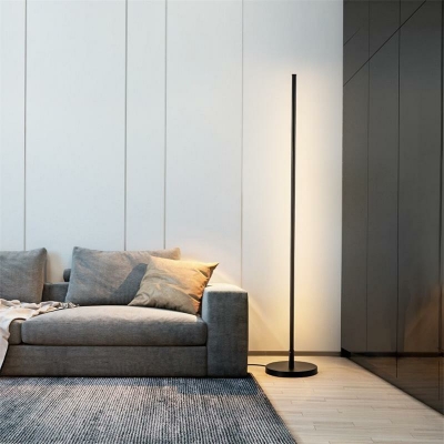 1 Light Floor Lamp Linear Shade Acrylic Standard Lamp for Living Room