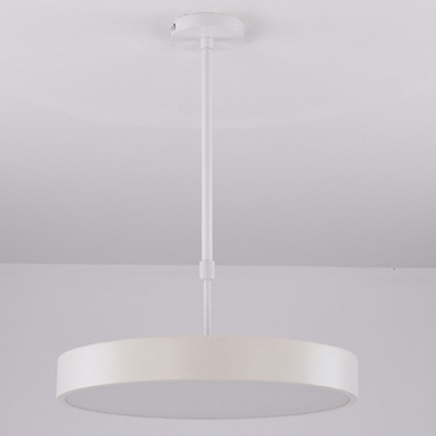 1-Light Round Pendant Light Contemporary Metal Pendant Lighting for Dining Room