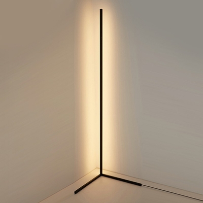 1 Light Standard Lamp Linear Shade Acrylic Standard Lamp for Living Room