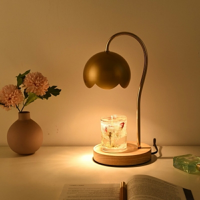 1-Light Table Light Contemporary Style Dome Shape Metal Nightstand Lamps (without Aromatherapy Candles)