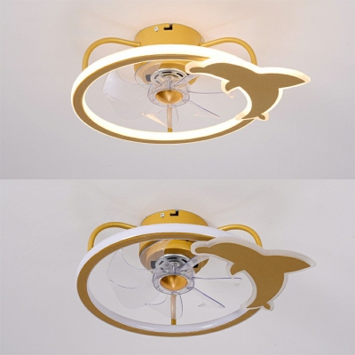 2 Lights Round Flush Light Fixtures Modern Style Metal Flush Mount Ceiling Light in Clear