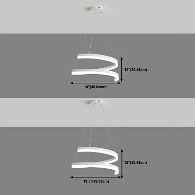 Artistry Spiral Coil Frame Hanging Pendant Light Metal Pendant Lighting Fixtures