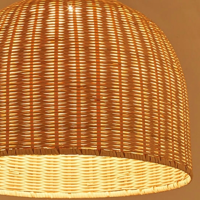 Basket Shape Pendant Lamp South-east Asia Style Hanging Light Fixture
