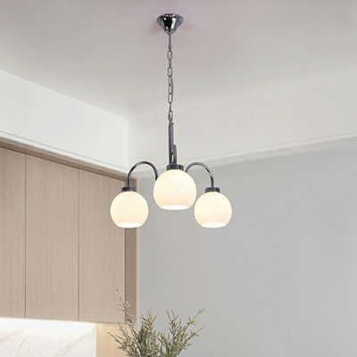 Glass Pendant Lighting Fixtures Modern Metal Simplicity Suspension Pendant Light for Living Room