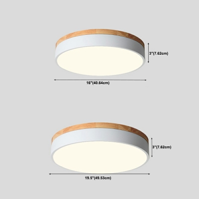Macaron Style Flush Mount Lighting Fixtures Acrylic Shade Flush Mount Light