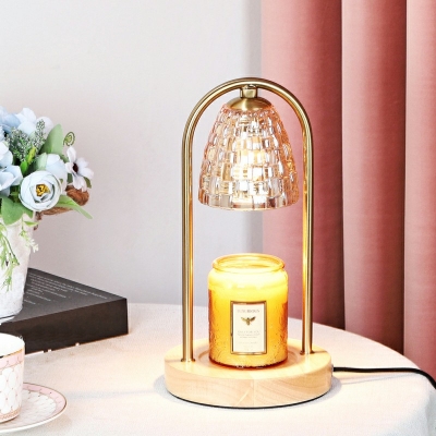 Modern Glass Night Table Lamps 1 Head Table Light for Bedroom (Without Aromatherapy Candles)