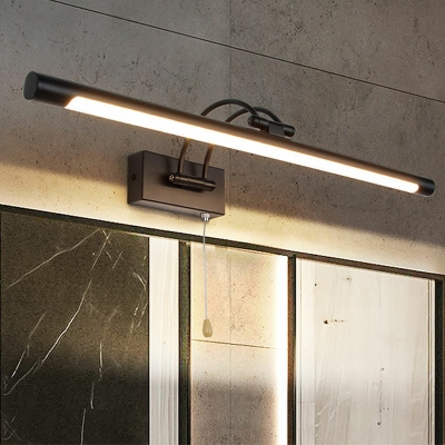 Modern Linear Wall Sconce Lights Metal 1-Light Natural Light Sconce Lights