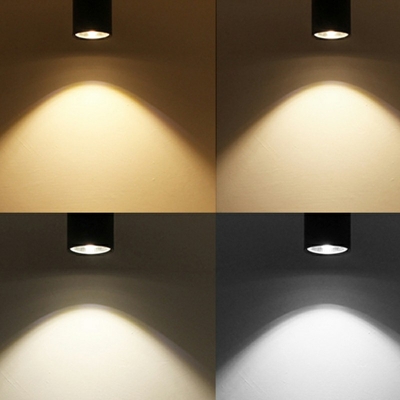 Tubes Flush Ceiling Light Modern Style Metal 1-Light Flush Mount Light Fixture in Black
