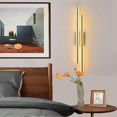 2 Lights Wall Sconce Lighting Contemporary Style Acrylic Wall Mount Light For Bedroom