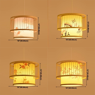 Chinese Style Suspension Pendant Light Single Head Hanging Pendant Lights