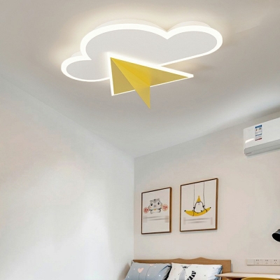 Flush Light Fixtures Children's Room Style Acrylic Flush Mount Lamp for Living Room